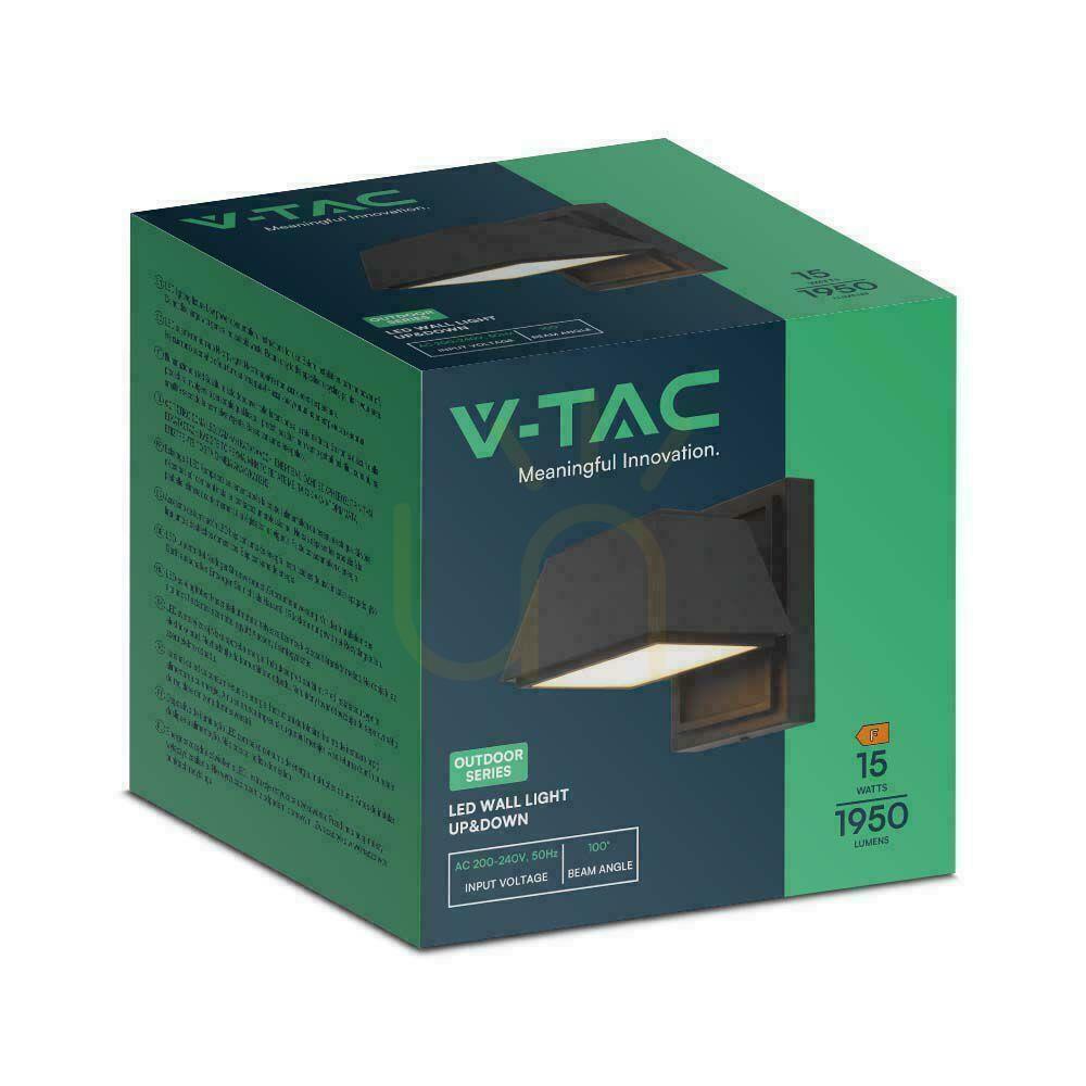 Zobacz Kinkiet Ścienny V-TAC 14W LED Czarny Góra Dół IP65 VT-1192 4000K 1950lm Kinkiet Ścienny V-TAC 14W LED Czarny Góra Dół IP65 VT-1192 4000K 1950lm