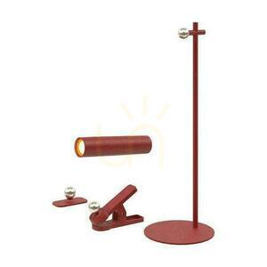 Lampka Biurkowa V-TAC 4w1 37cm Kinkiet Klips Latarka 3W LED Czerwona VT-7413 4000K 300lm small 2