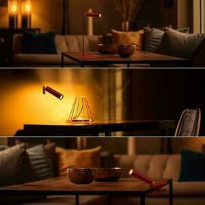 Lampka Biurkowa V-TAC 4w1 37cm Kinkiet Klips Latarka 3W LED Czerwona VT-7413 4000K 300lm small 6