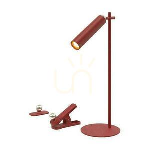 Lampka Biurkowa V-TAC 4w1 37cm Kinkiet Klips Latarka 3W LED Czerwona VT-7413 4000K 300lm small 0