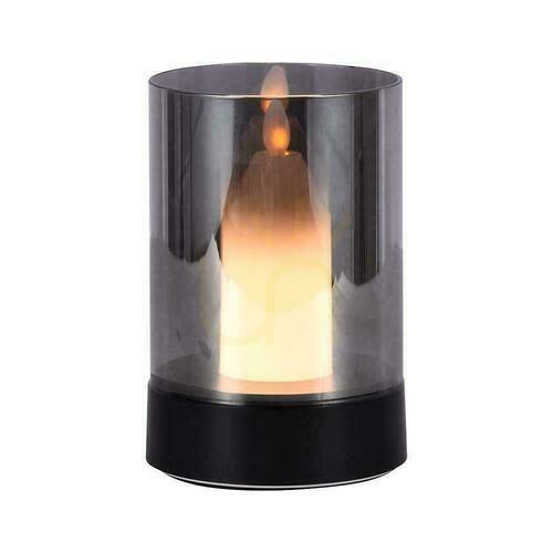 Sprawdź Lampka Nocna Światło Świecy V-TAC 3W LED Ładowanie USB Ściemnianie Czarna VT-7564 3000K 110lm