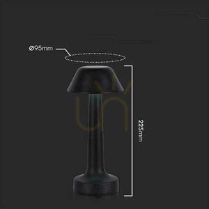 Lampka Biurkowa Nocna V-TAC 2W LED 23cm Ładowanie USB CCT Ściemnianie Czarna VT-7566 3000K-6000K 40lm 2 Lampka Biurkowa Nocna V-TAC 2W LED 23cm Ładowanie USB CCT Ściemnianie Czarna VT-7566 3000K-6000K 40lm small 2