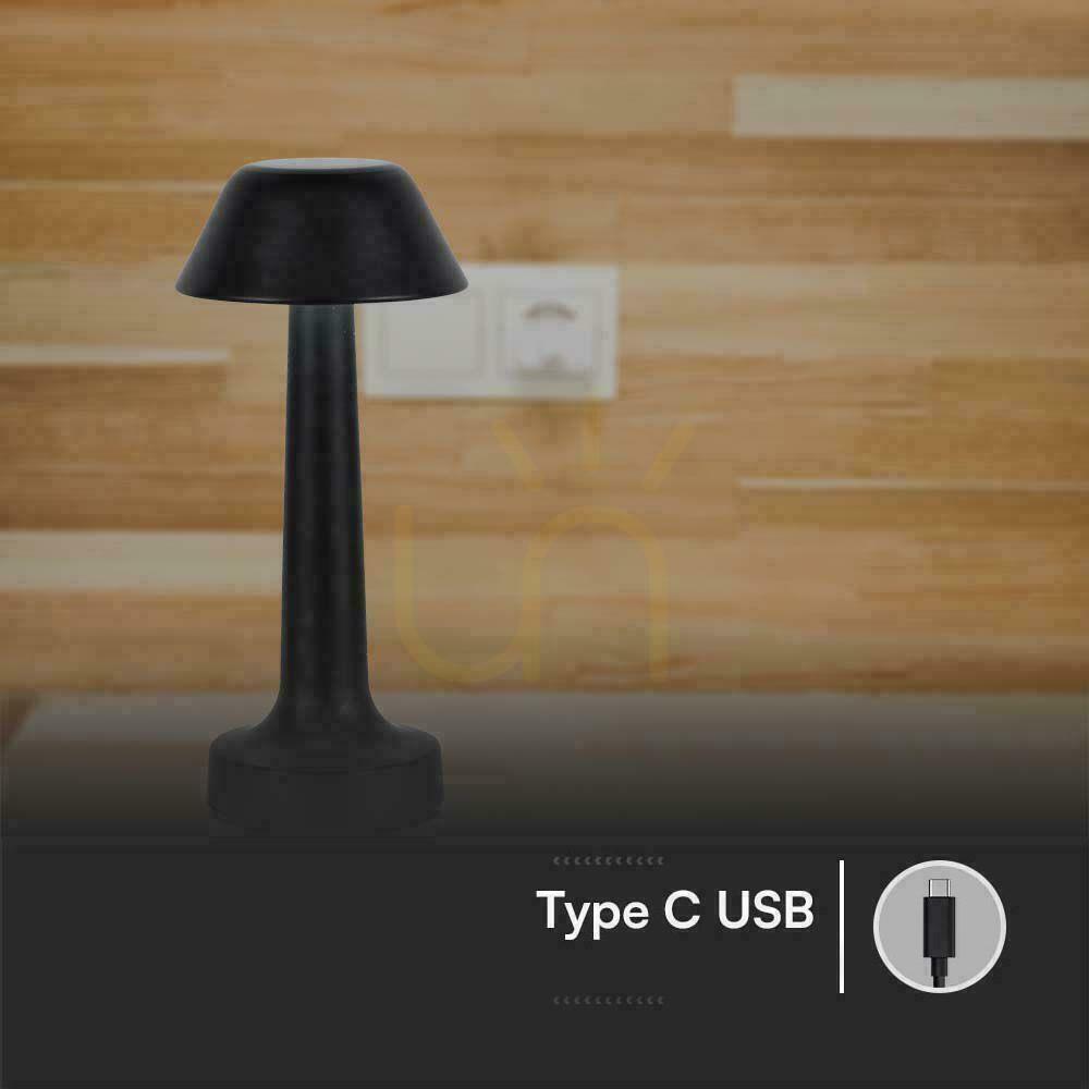 Pokaż Lampka Biurkowa Nocna V-TAC 2W LED 23cm Ładowanie USB CCT Ściemnianie Czarna VT-7566 3000K-6000K 40lm Lampka Biurkowa Nocna V-TAC 2W LED 23cm Ładowanie USB CCT Ściemnianie Czarna VT-7566 3000K-6000K 40lm