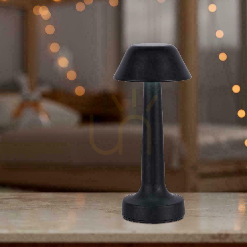 Zobacz Lampka Biurkowa Nocna V-TAC 2W LED 23cm Ładowanie USB CCT Ściemnianie Czarna VT-7566 3000K-6000K 40lm Lampka Biurkowa Nocna V-TAC 2W LED 23cm Ładowanie USB CCT Ściemnianie Czarna VT-7566 3000K-6000K 40lm