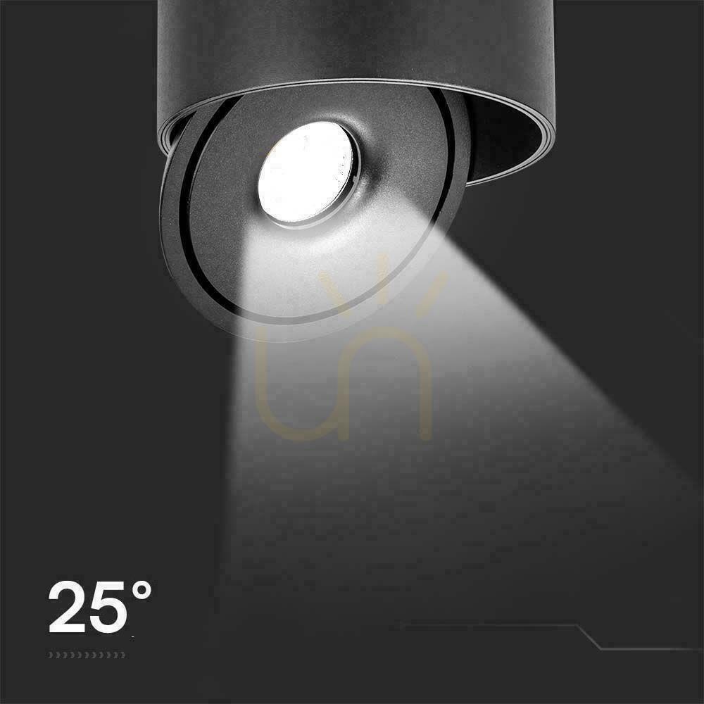 Zobacz Oprawa Natynkowa Downlight V-TAC 20W Uchylna CRI90 CCT Czarna VT-2825 3000K-4000K-6400K 1408lm Oprawa Natynkowa Downlight V-TAC 20W Uchylna CRI90 CCT Czarna VT-2825 3000K-4000K-6400K 1408lm