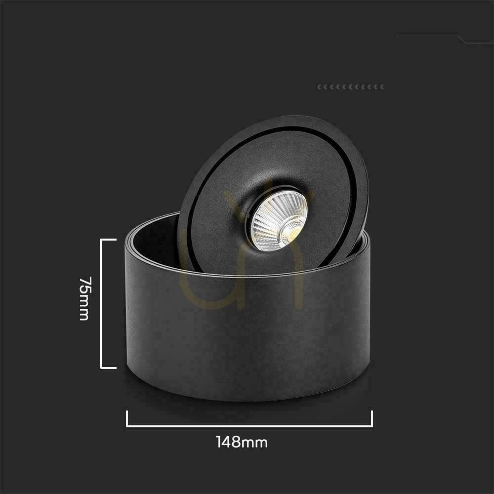 Zobacz Oprawa Natynkowa Downlight V-TAC 20W Uchylna CRI90 CCT Czarna VT-2825 3000K-4000K-6400K 1408lm Oprawa Natynkowa Downlight V-TAC 20W Uchylna CRI90 CCT Czarna VT-2825 3000K-4000K-6400K 1408lm