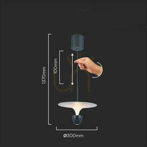 Oprawa Zwieszana V-TAC 9W LED Biały+Szary VT-7832 3000K 1000lm small 1