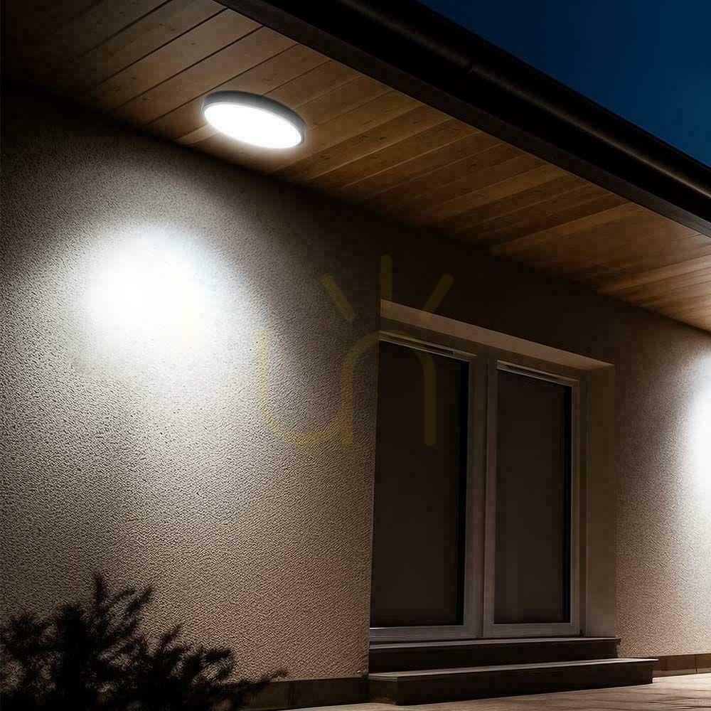 Obejrzyj Plafon V-TAC 36W LED Okrągły 35cm Natynkowy IP44 Czarny VT-8630B 3000K 3820lm Plafon V-TAC 36W LED Okrągły 35cm Natynkowy IP44 Czarny VT-8630B 3000K 3820lm