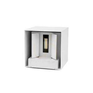 Oprawa Ścienna Solarna V-TAC 9W LED COB Regulowana Biała Kostka 15x15cm IP65 VT-11109 4000K 860lm small 1