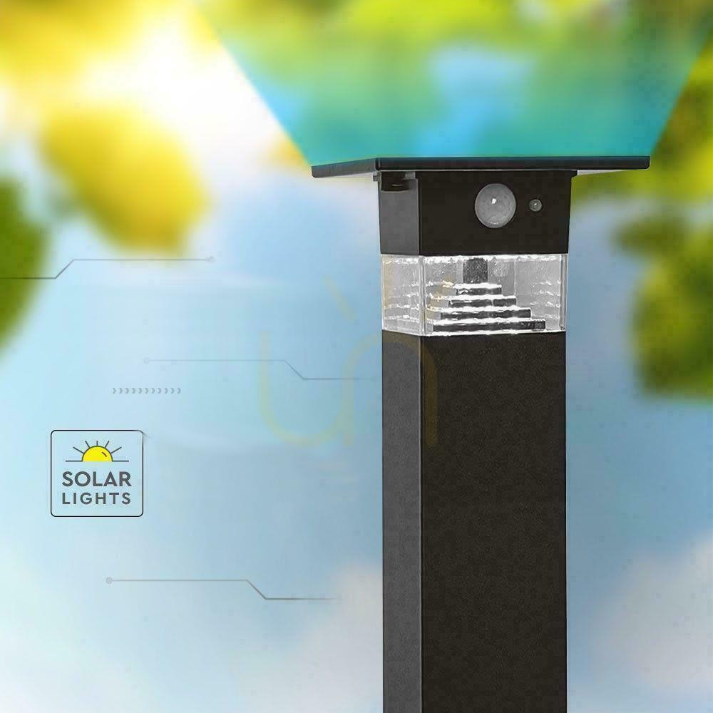 Zobacz Słupek Ogrodowy Solarny V-TAC 80cm 5.5W LED IP54 Czarny VT-1170 3000K 250lm 3 Lata Gwarancji Słupek Ogrodowy Solarny V-TAC 80cm 5.5W LED IP54 Czarny VT-1170 3000K 250lm 3 Lata Gwarancji
