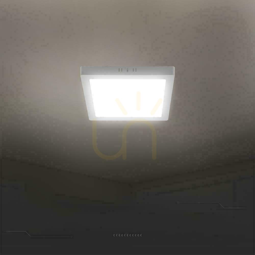 Pokaż Panel LED V-TAC Natynkowy Premium Downlight 12W Kwadrat 170x170 VT-60012 3000K 1200lm Panel LED V-TAC Natynkowy Premium Downlight 12W Kwadrat 170x170 VT-60012 3000K 1200lm