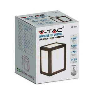 Oprawa Ścienna V-TAC 12W LED IP65 Czarna VT-822 6400K 1350lm small 4