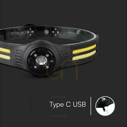 Sprawdź Latarka Czołowa V-TAC 3W SMD 5W COB Ładowanie USB-C IP43 VT-9901 470lm