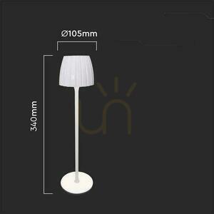 Lampka Biurkowa Nocna V-TAC 2,7W LED 34cm Ładowanie USB Ściemnianie Biała VT-7967 3000K-6000K 110lm small 4
