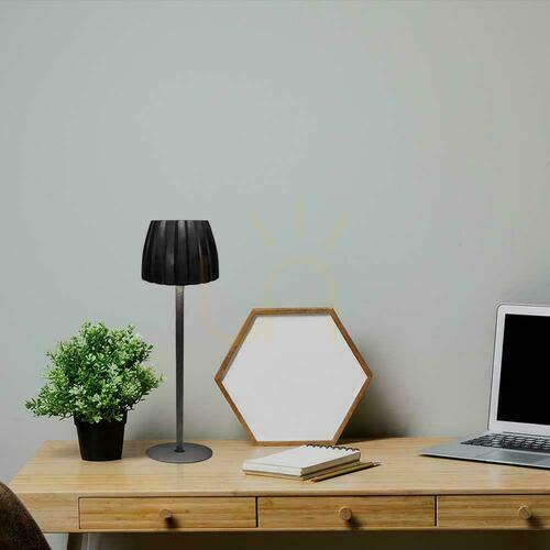 Sprawdź Lampka bezprzewodowa V-TAC VT-7967 LED 2,7W akumulator 1800 mAh, ściemnianie dotykowe, 3000-6000K, czarna, 34 cm