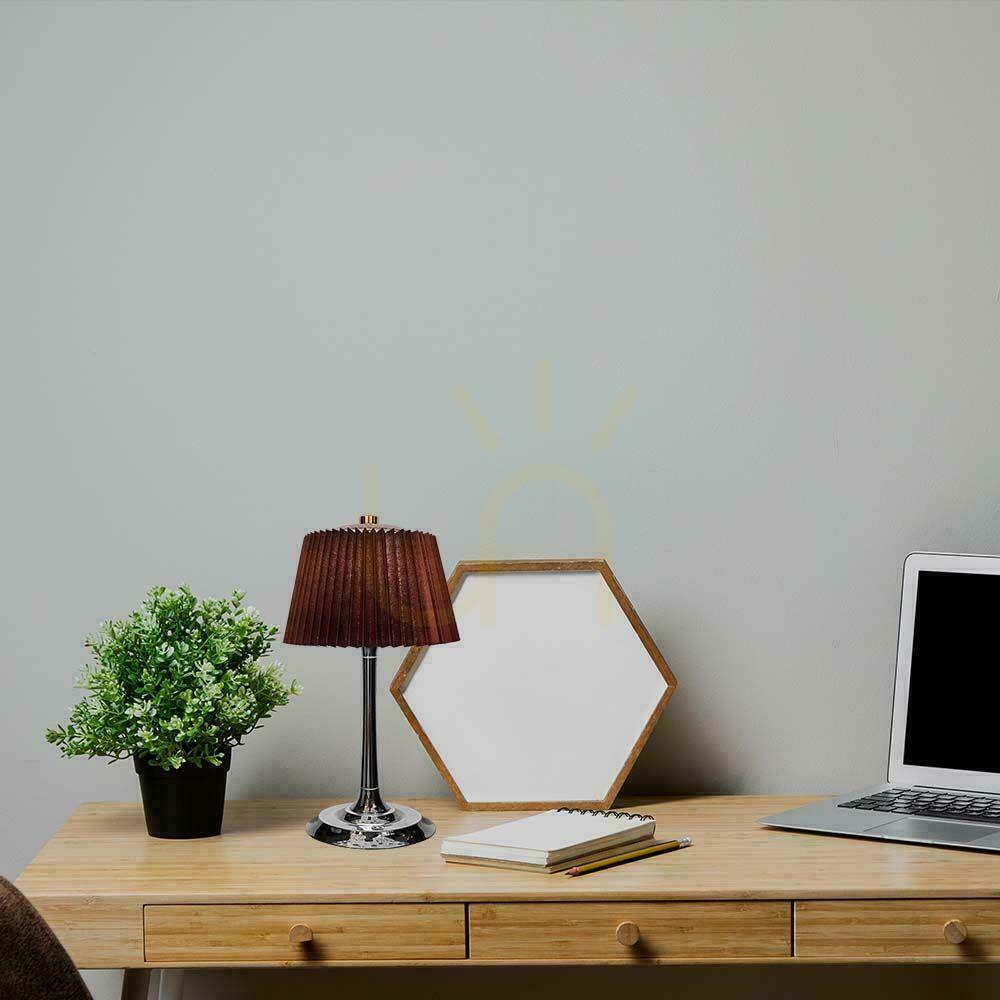 Zobacz Lampka Biurkowa Nocna V-TAC 1,5W LED 28cm Ładowanie USB Ściemnianie Brąz VT-7968 3000K-6000K 40lm Lampka Biurkowa Nocna V-TAC 1,5W LED 28cm Ładowanie USB Ściemnianie Brąz VT-7968 3000K-6000K 40lm