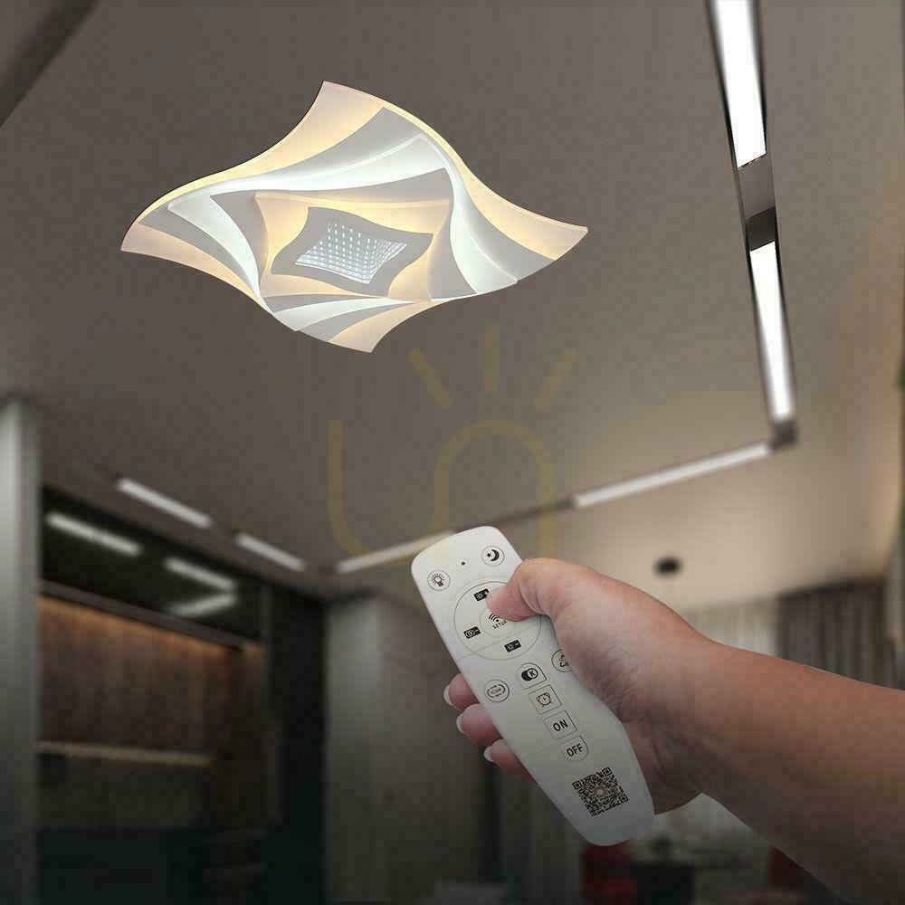 Obejrzyj Oprawa Sufitowa V-TAC 63W LED Ściemnialna Biała Pilot VT-7734 3000K-4000K-6000K 6500lm Oprawa Sufitowa V-TAC 63W LED Ściemnialna Biała Pilot VT-7734 3000K-4000K-6000K 6500lm