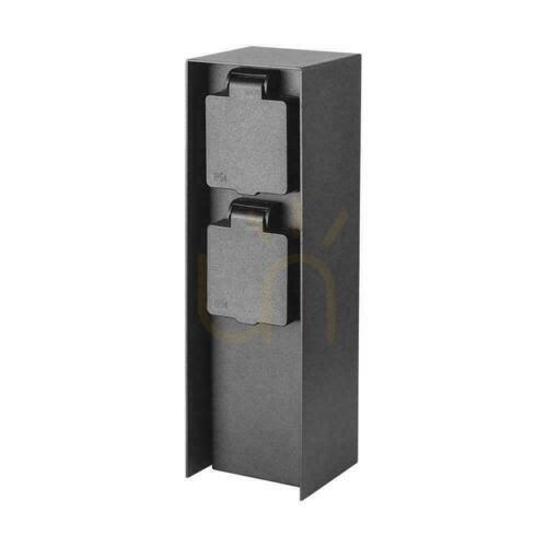 Sprawdź Gniazdowy słupek ogrodowy V-TAC VT-1196, 2×16 A, 23 cm, czarny