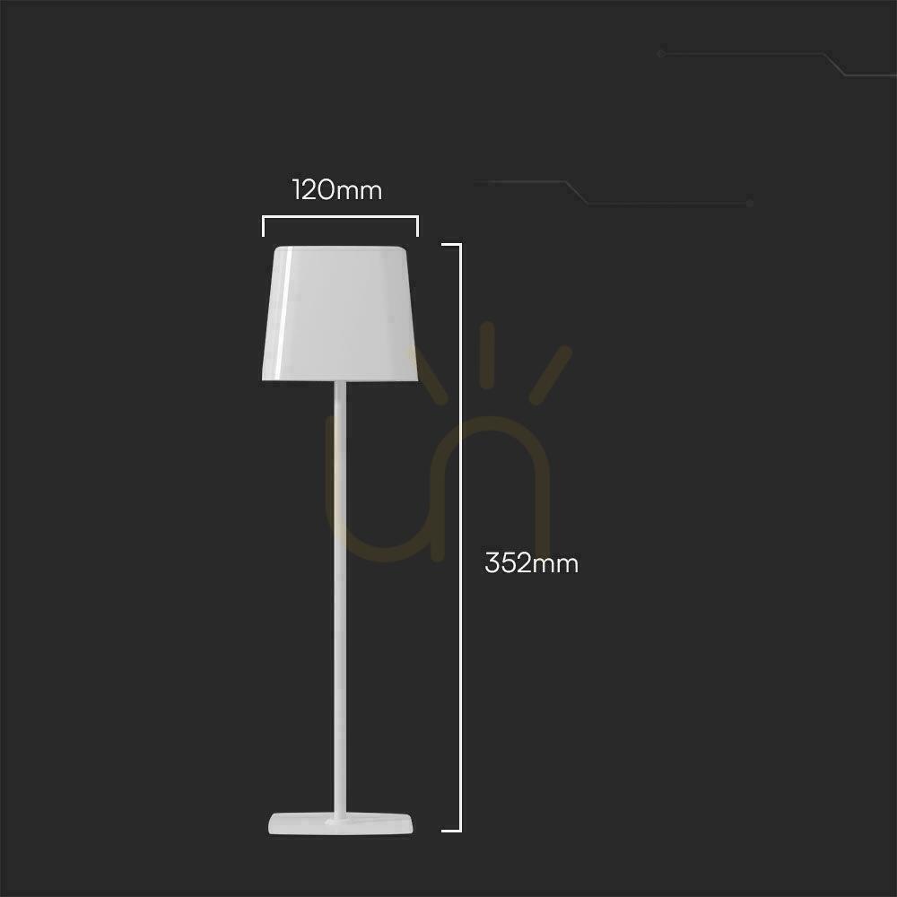 Zobacz Lampka Biurkowa Nocna Solarna V-TAC 5W CCT LED 35cm Ładowanie USB-C Ściemnianie Biała VT-10116 3000K-6000K 400lm Lampka Biurkowa Nocna Solarna V-TAC 5W CCT LED 35cm Ładowanie USB-C Ściemnianie Biała VT-10116 3000K-6000K 400lm