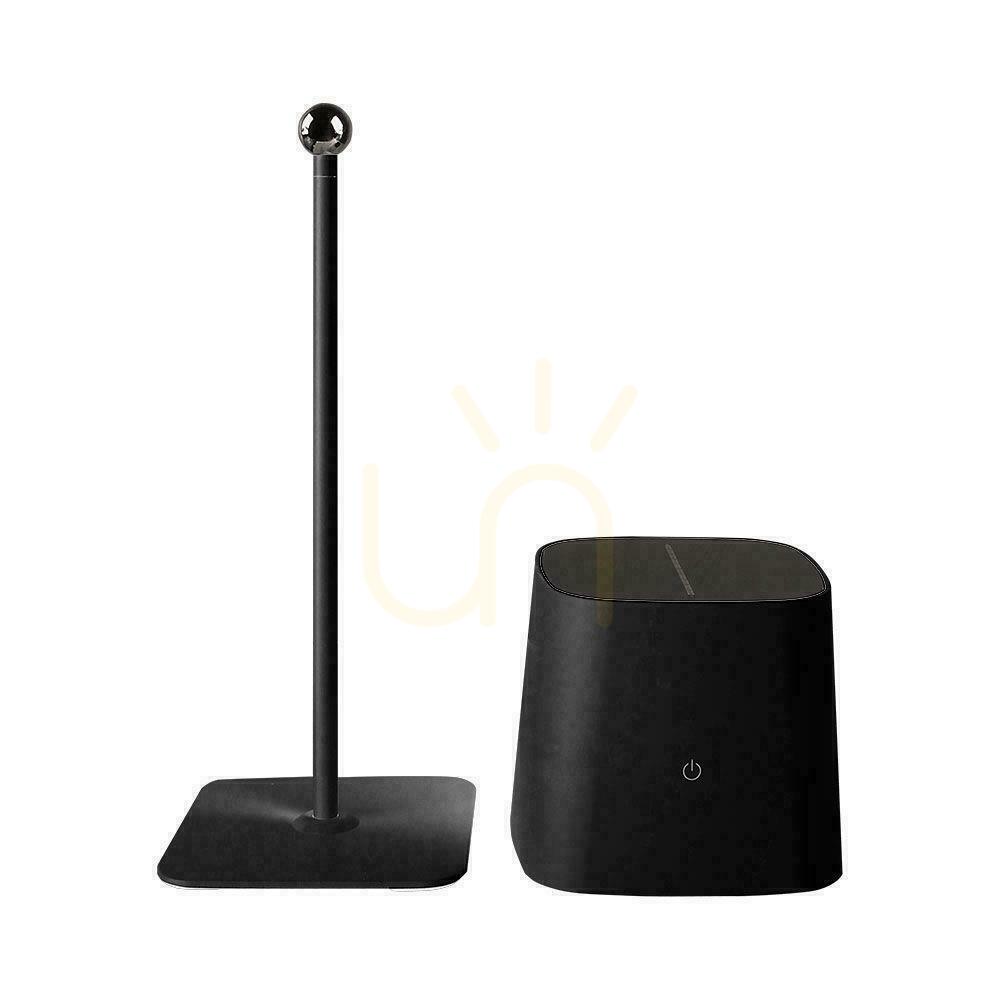 Obejrzyj Lampka Biurkowa Nocna Solarna V-TAC 5W CCT LED 35cm Ładowanie USB-C Ściemnianie Czarna VT-10116 3000K-6000K 400lm Lampka Biurkowa Nocna Solarna V-TAC 5W CCT LED 35cm Ładowanie USB-C Ściemnianie Czarna VT-10116 3000K-6000K 400lm