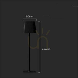 Lampka Biurkowa Nocna Solarna V-TAC 5W CCT LED 35cm Ładowanie USB-C Ściemnianie Czarna VT-10116 3000K-6000K 400lm 6 Lampka Biurkowa Nocna Solarna V-TAC 5W CCT LED 35cm Ładowanie USB-C Ściemnianie Czarna VT-10116 3000K-6000K 400lm small 6