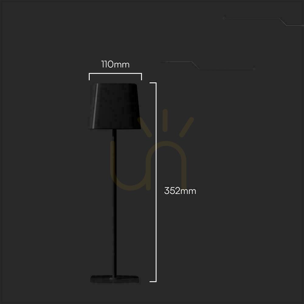 Zobacz Lampka Biurkowa Nocna Solarna V-TAC 5W CCT LED 35cm Ładowanie USB-C Ściemnianie Czarna VT-10116 3000K-6000K 400lm Lampka Biurkowa Nocna Solarna V-TAC 5W CCT LED 35cm Ładowanie USB-C Ściemnianie Czarna VT-10116 3000K-6000K 400lm