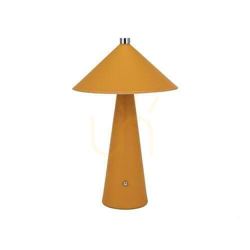 Sprawdź Lampka Biurkowa Nocna V-TAC 3W LED 33cm CCT Ładowanie USB-C Ściemnianie Żółta Skóra VT-10117-Y 3000K-6000K 240lm