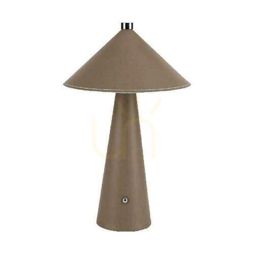 Sprawdź Lampka Biurkowa Nocna V-TAC 3W LED 33cm CCT Ładowanie USB-C Ściemnianie Brązowa Skóra VT-10117 3000K-6000K 240lm