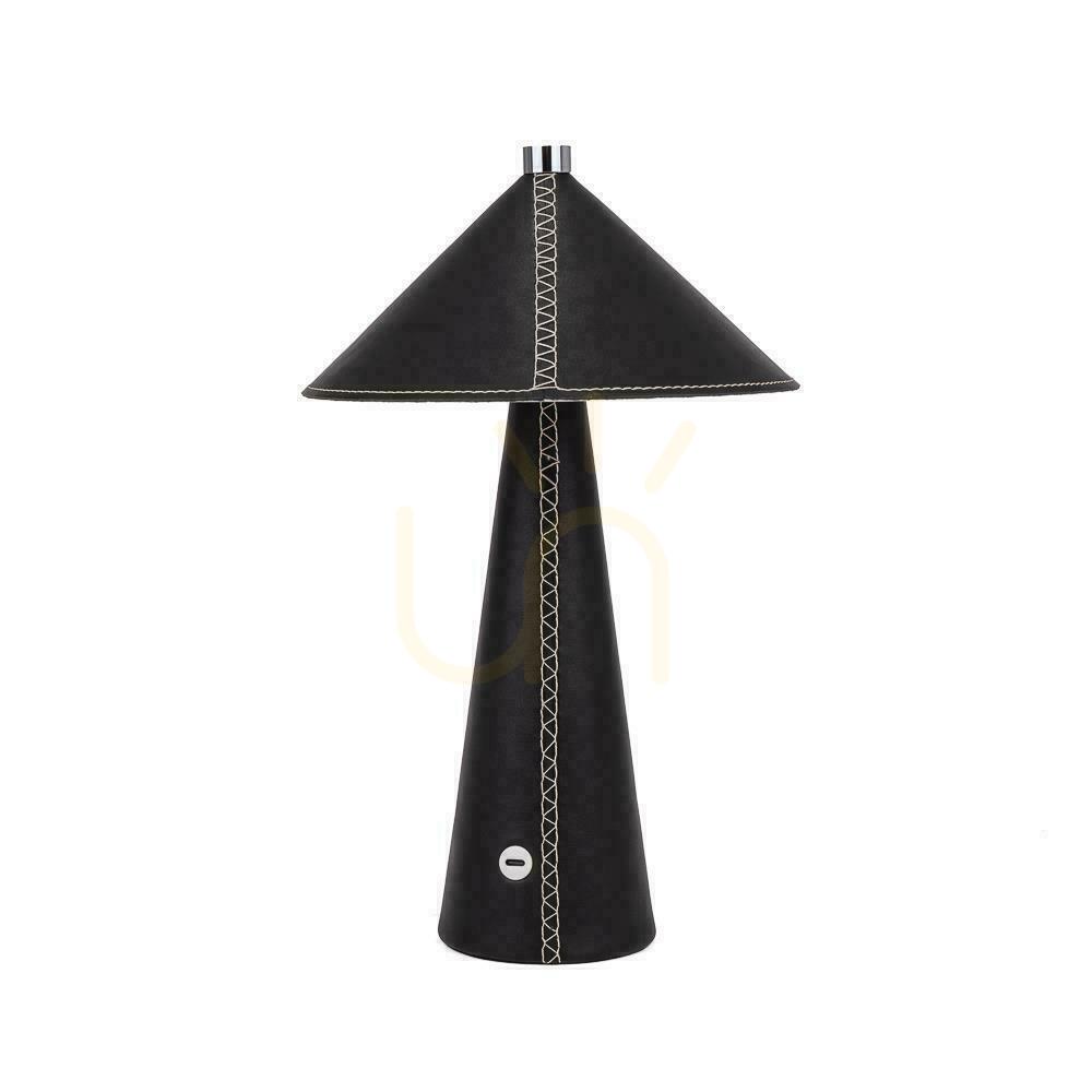 Obejrzyj Lampka Biurkowa Nocna V-TAC 3W LED 33cm CCT Ładowanie USB-C Ściemnianie Czarna Skóra VT-10117 3000K-6000K 240lm Lampka Biurkowa Nocna V-TAC 3W LED 33cm CCT Ładowanie USB-C Ściemnianie Czarna Skóra VT-10117 3000K-6000K 240lm
