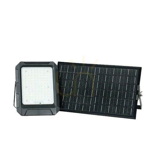 Sprawdź Projektor LED Solarny V-TAC 15W Pilot, AUTO, Timer, IP65 Czarny VT-102W 4000K 1800lm
