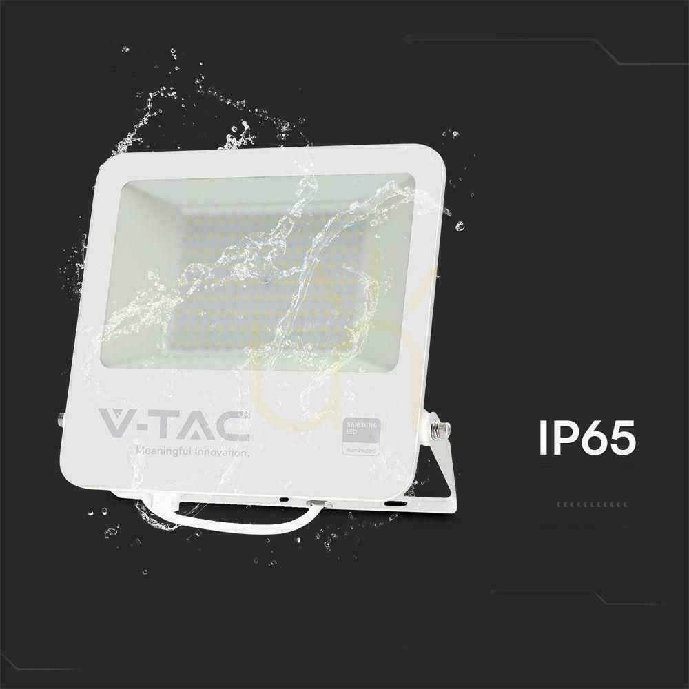 Pokaż Projektor LED V-TAC 100W 100Lm/W Przewód 1mb SAMSUNG CHIP Biały VT-44104 6500K 8700lm 5 Lat Gwarancji Projektor LED V-TAC 100W 100Lm/W Przewód 1mb SAMSUNG CHIP Biały VT-44104 6500K 8700lm 5 Lat Gwarancji