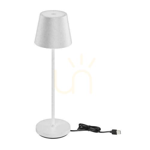 Sprawdź Lampka Biurkowa Nocna V-TAC 1,5W LED Ładowanie Ściemnianie IP54 Biała VT-7997 3000K 150lm