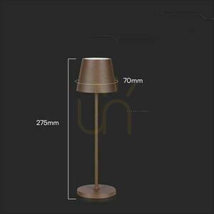 Lampka Biurkowa Nocna V-TAC 1,5W LED Ładowanie Ściemnianie IP54 Brąz, Corten VT-7997 3000K 150lm small 6