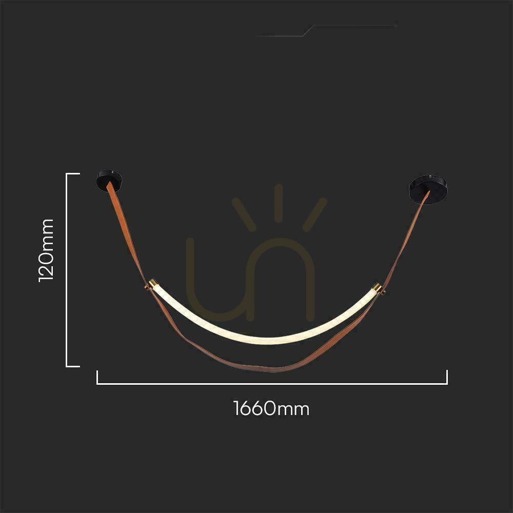 Zobacz Oprawa Zwieszana V-TAC LED 12W Brązowa 166x12x12cm VT-7985 3000K 1440lm Oprawa Zwieszana V-TAC LED 12W Brązowa 166x12x12cm VT-7985 3000K 1440lm
