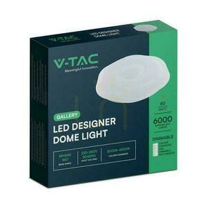 Plafon V-TAC 30W/60W PLUM fi.50cm CCT Pilot TIMER VT-8562 3000K-6500K 6000lm small 4