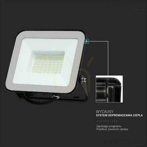 Projektor LED V-TAC 50W 100Lm/W Przewód 1mb SAMSUNG CHIP Czarny VT-44055 6500K 4270lm 5 Lat Gwarancji small 2