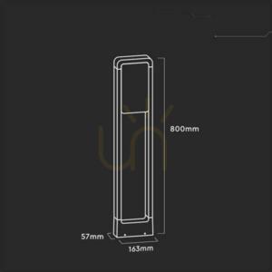Słupek Ogrodowy V-TAC 10W LED SAMSUNG CHIP Biały IP65 80cm VT-33 4000K 900lm 3 Lata Gwarancji 2 Słupek Ogrodowy V-TAC 10W LED SAMSUNG CHIP Biały IP65 80cm VT-33 4000K 900lm 3 Lata Gwarancji small 2