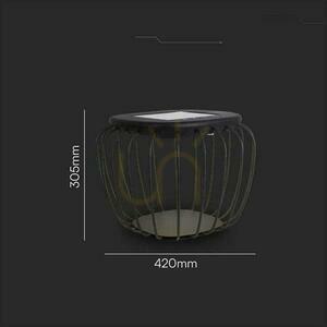 Przenośna Lampa Solarna Druciak V-TAC 1W LED IP44 Zmiana Barwy Czarna 42x30cm VT-7993 3000K-6000K 120lm 2 Przenośna Lampa Solarna Druciak V-TAC 1W LED IP44 Zmiana Barwy Czarna 42x30cm VT-7993 3000K-6000K 120lm small 2