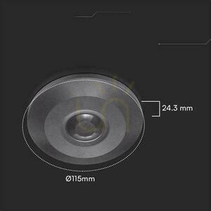 Czujnik Ruchu 360st V-TAC Natynkowy Sufitowy SLIM 24mm Czarny FULL BLACK V-TAC VT-8027 small 6