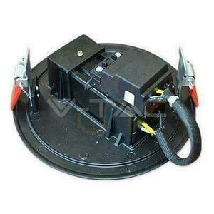 Czarna baza sufitowa z szyną 3-fazową 130 mm V-TAC VT-7110 small 1