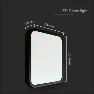 Plafon V-TAC 18W LED SAMSUNG CHIP Kwadrat 25x25cm Natynkowy IP44 Czarny VT-8618B 6500K 1830lm 5 Lat Gwarancji small 3