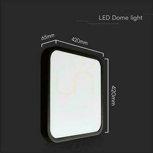 Plafon V-TAC 48W LED SAMSUNG CHIP Kwadrat 42x42cm Natynkowy IP44 Czarny VT-8630B 4000K 5160lm 5 Lat Gwarancji small 3