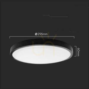 Plafon V-TAC 18W LED SAMSUNG CHIP Okrągły 30cm Natynkowy Pilot Czujnik Ruchu IP44 Czarny VT-8618S 4000K 1830lm 5 Lat Gwarancji 4 Plafon V-TAC 18W LED SAMSUNG CHIP Okrągły 30cm Natynkowy Pilot Czujnik Ruchu IP44 Czarny VT-8618S 4000K 1830lm 5 Lat Gwarancji small 4