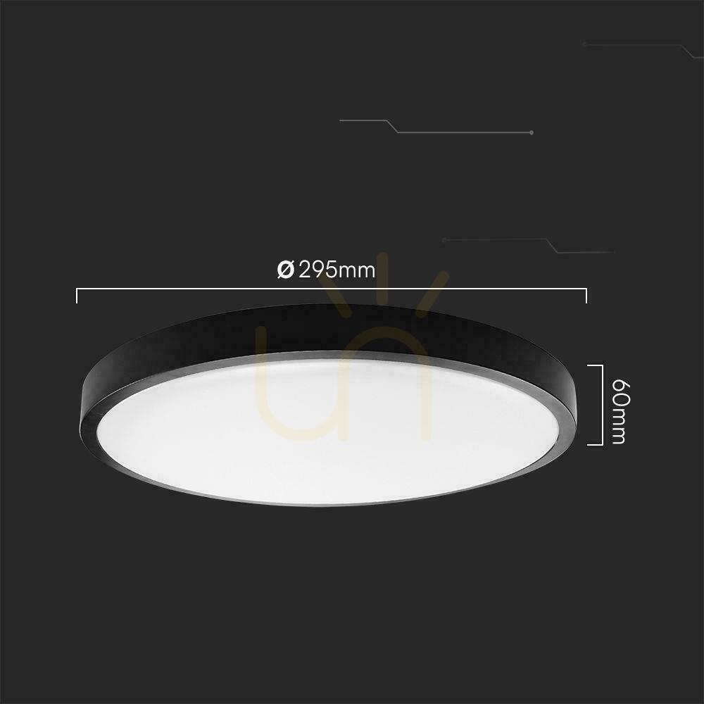 Pokaż Plafon V-TAC 18W LED SAMSUNG CHIP Okrągły 30cm Natynkowy Pilot Czujnik Ruchu IP44 Czarny VT-8618S 4000K 1830lm 5 Lat Gwarancji Plafon V-TAC 18W LED SAMSUNG CHIP Okrągły 30cm Natynkowy Pilot Czujnik Ruchu IP44 Czarny VT-8618S 4000K 1830lm 5 Lat Gwarancji
