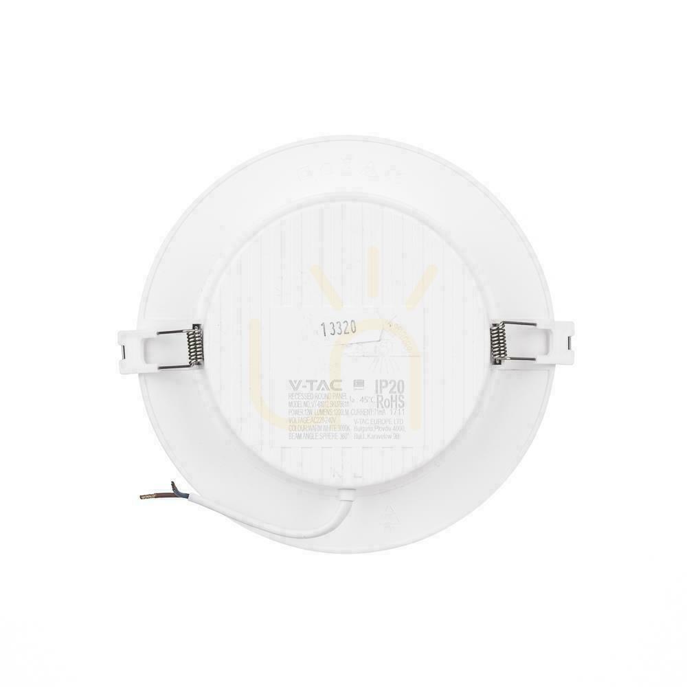 Obejrzyj Panel Wpuszczany V-TAC 12W LED SAMSUNG CHIP Okrągły 170x28mm VT-61012RD-S 3000K 1200lm 5 Lat Gwarancji Panel Wpuszczany V-TAC 12W LED SAMSUNG CHIP Okrągły 170x28mm VT-61012RD-S 3000K 1200lm 5 Lat Gwarancji