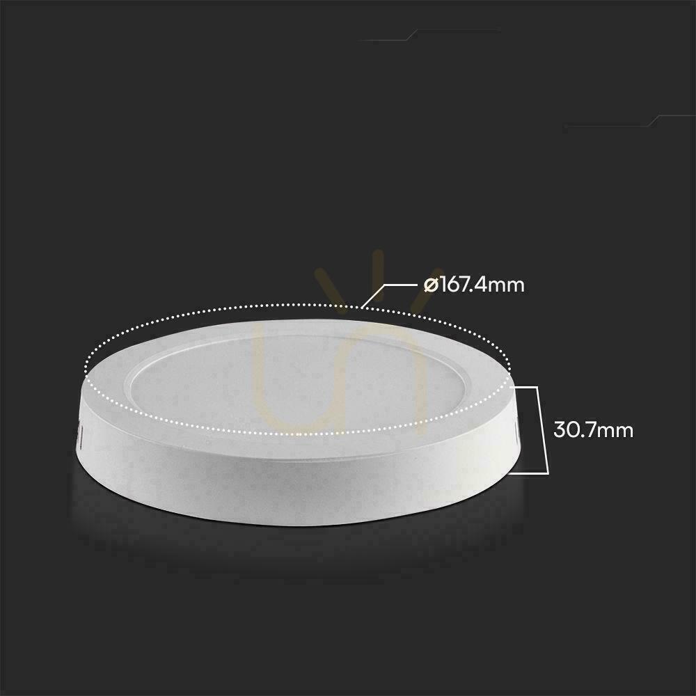 Wyświetl Panel Natynkowy V-TAC 12W LED SAMSUNG CHIP Okrągły 167x30mm VT-60012RD-S 3000K 1200lm 5 Lat Gwarancji Panel Natynkowy V-TAC 12W LED SAMSUNG CHIP Okrągły 167x30mm VT-60012RD-S 3000K 1200lm 5 Lat Gwarancji