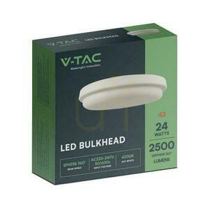 Plafon V-TAC 24W LED Okrągły 240x38mm IP54 VT-80024 6500K 2500lm small 4