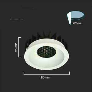 Oprawa V-TAC LED Downlight 24W BRIDGELUX CHIP CCT Biała Raster Antyolśnieniowy Plaster Miodu VT-17024 3000K-4000K-6400K 2540lm small 4
