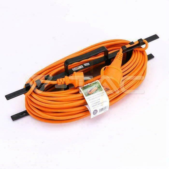 Zobacz Przedłużacz Ogrodowy V-TAC 30M 16A IP44 z uchwytem do zwijania i klapką VT-3002-30 Przedłużacz Ogrodowy V-TAC 30M 16A IP44 z uchwytem do zwijania i klapką VT-3002-30