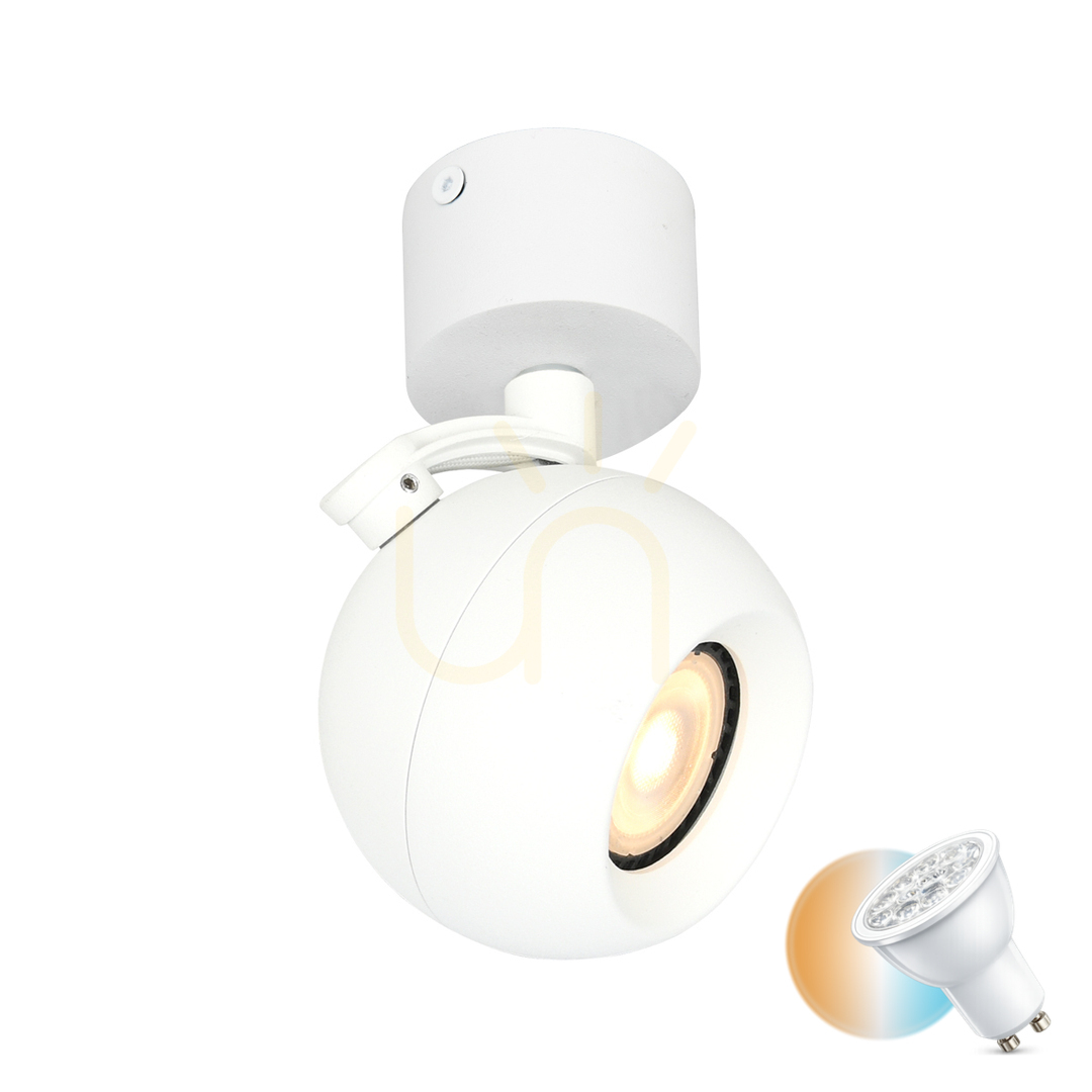 Sprawdź Reflektorek Italux Lafin Biały GU10 Aluminium SPL-45379-1R-WH Reflektorek Italux Lafin Biały GU10 Aluminium SPL-45379-1R-WH